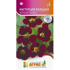 Однолетние и многолетние Настурция Черный бархат (большая) 1г Агрос