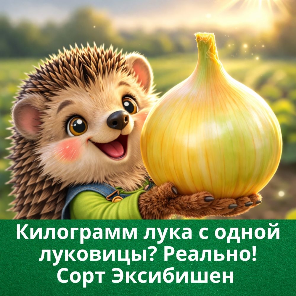 Лук Эксибишен — крупная сладкая луковица до 1 кг